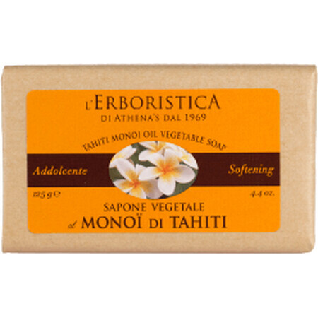 Erboristica Savon solide à l'extrait de monoï de Tahiti et à l'huile de coco 125 g