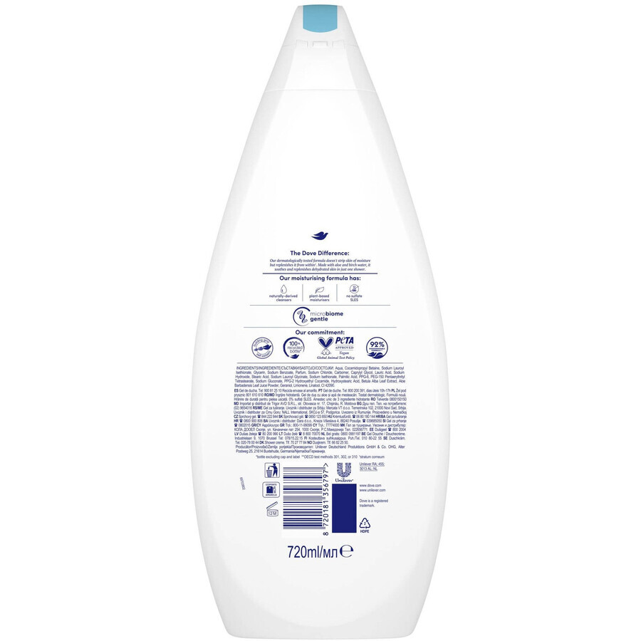 Dove Hydraterende Verzorgende Douchegel 720 ml