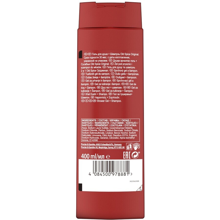 Old Spice Original Shower Gel with fresh and spicy fragrance 400 ml