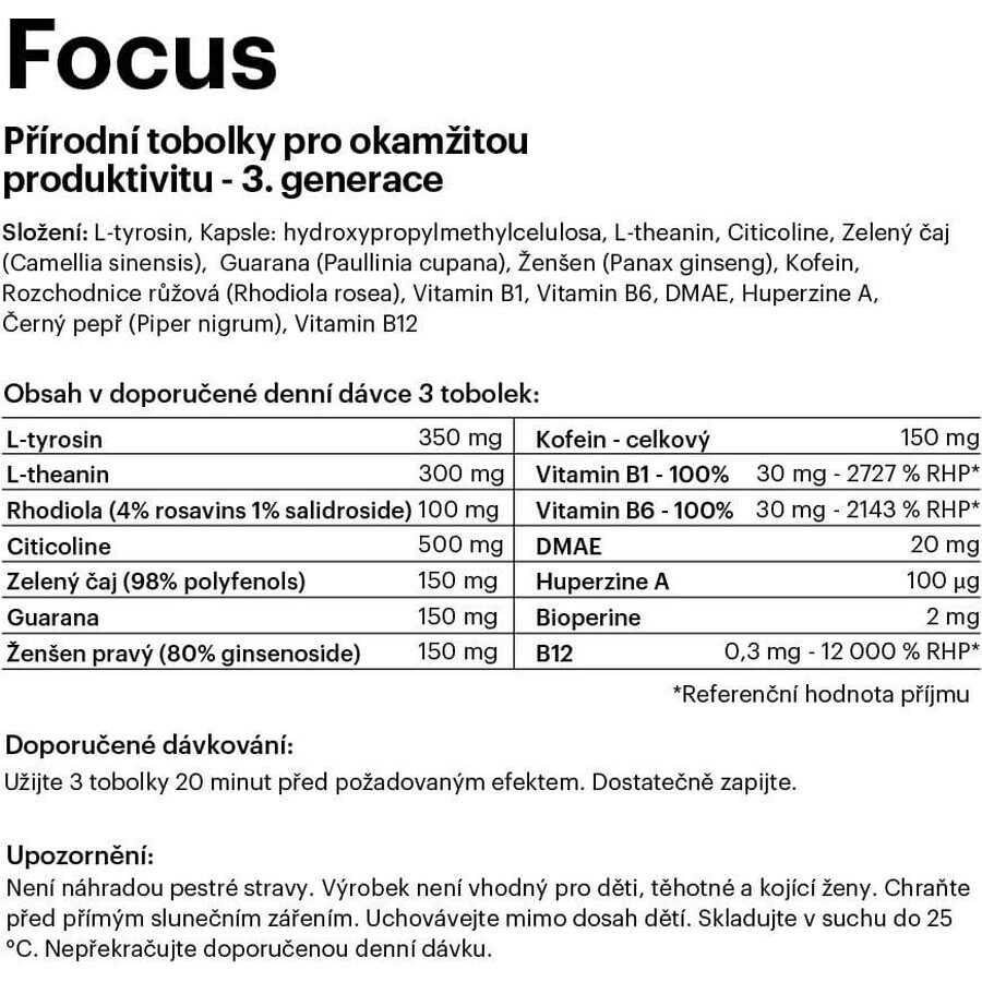 Flow Focus 3.0, 90 gélules