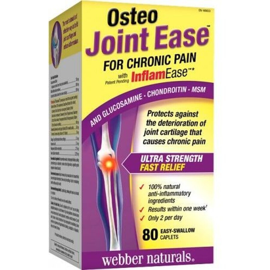 Webber Naturals Osteo Joint Support for chronic joint pain 80 tablets