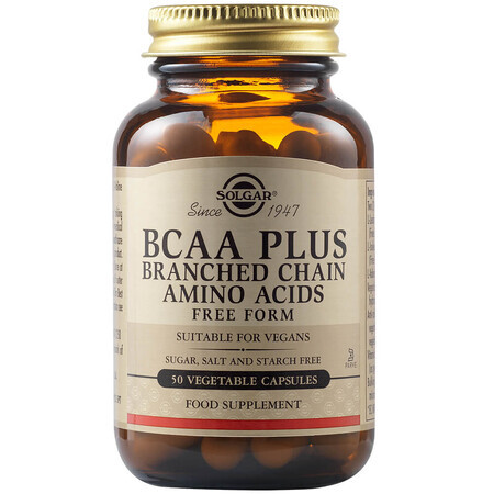 BCAA PLUS, 50 gélules, Solgar