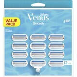 Gillette Venus Smooth têtes de remplacement 12 pièces