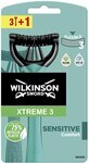 Wilkinson Sword Xtreme3 sensitive comfort rasoir jetable 4 pi&#232;ces