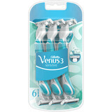 Gillette Venus Venus Simply Venus3 Sensitive Rasoir jetable 6 pcs