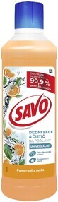 Savo D&#233;sinfectant et Nettoyant pour sols Orange et Menthe 1 litre