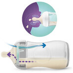 Philips Avent Biberón Natural Response con válvula AirFree 260 ml, elefante 1m+