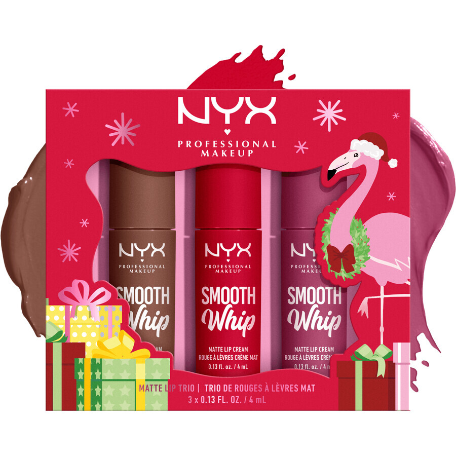 NYX Professional Makeup Trio de crème pour les lèvres Smooth Whip Matte