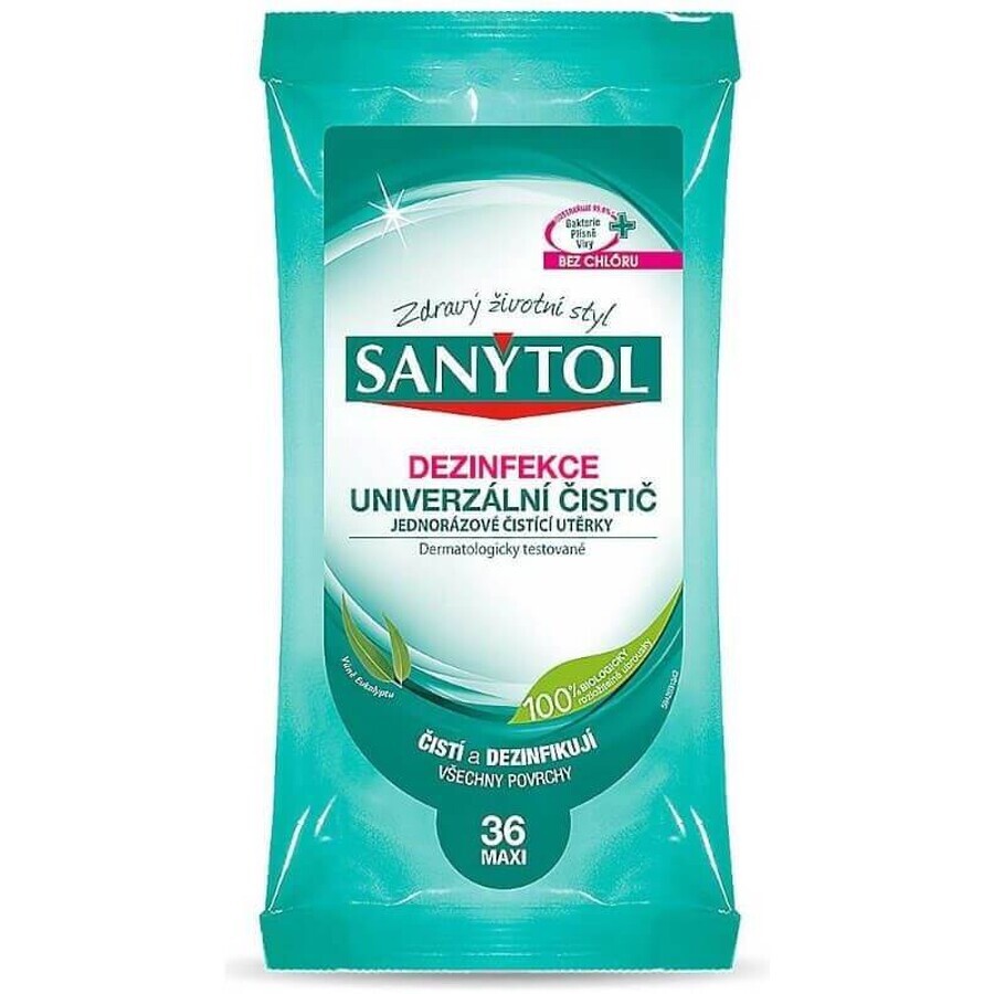 Sanytol Disinfection Lingettes nettoyantes jetables 36 pcs