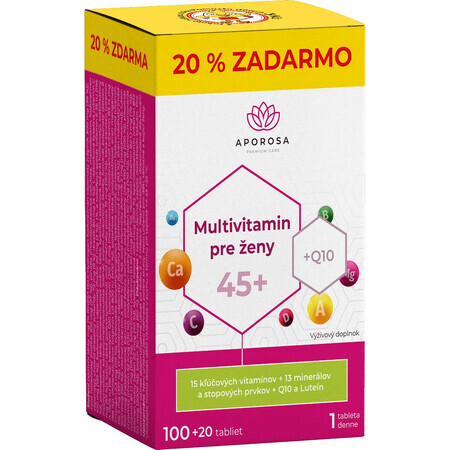 Aporosa Multivitamine pour femmes 45+, 120 comprimés