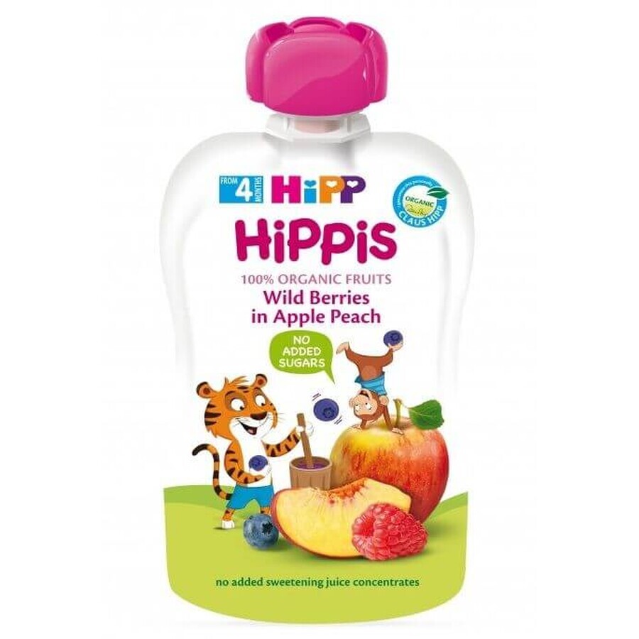 HiPP is Fruity apple, peach and berries 100 g