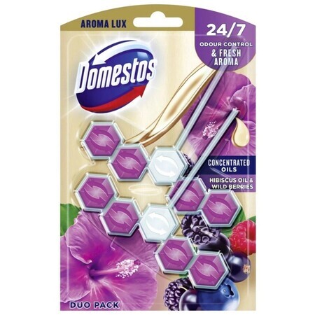 Domestos Aroma Lux Ulei de hibiscus și fructe de pădure 2 x 55 g