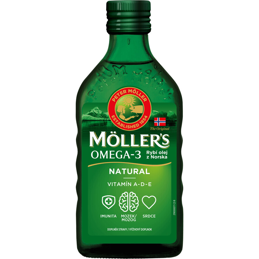 Mollers Omega 3 Fischöl Natur Lebertran 250 ml