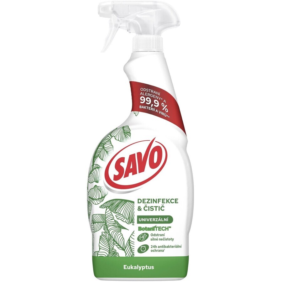 Savo BotaniTech Spray désinfectant et nettoyant 700 ml