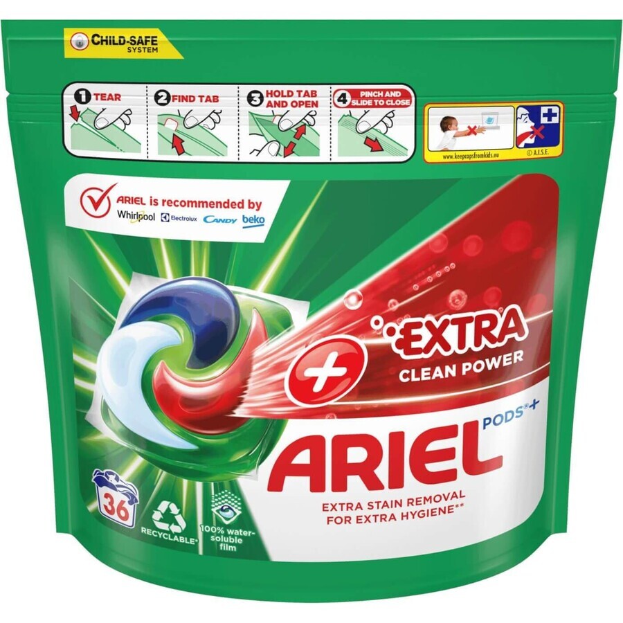 Ariel + Extra Clean gélules 36 gélules