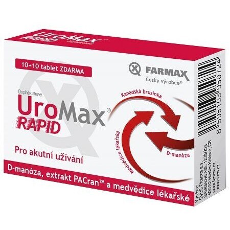 UroMax Rapid 20 comprimés