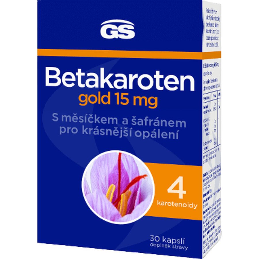 GS Beta carotene gold 15mg 30 gélules