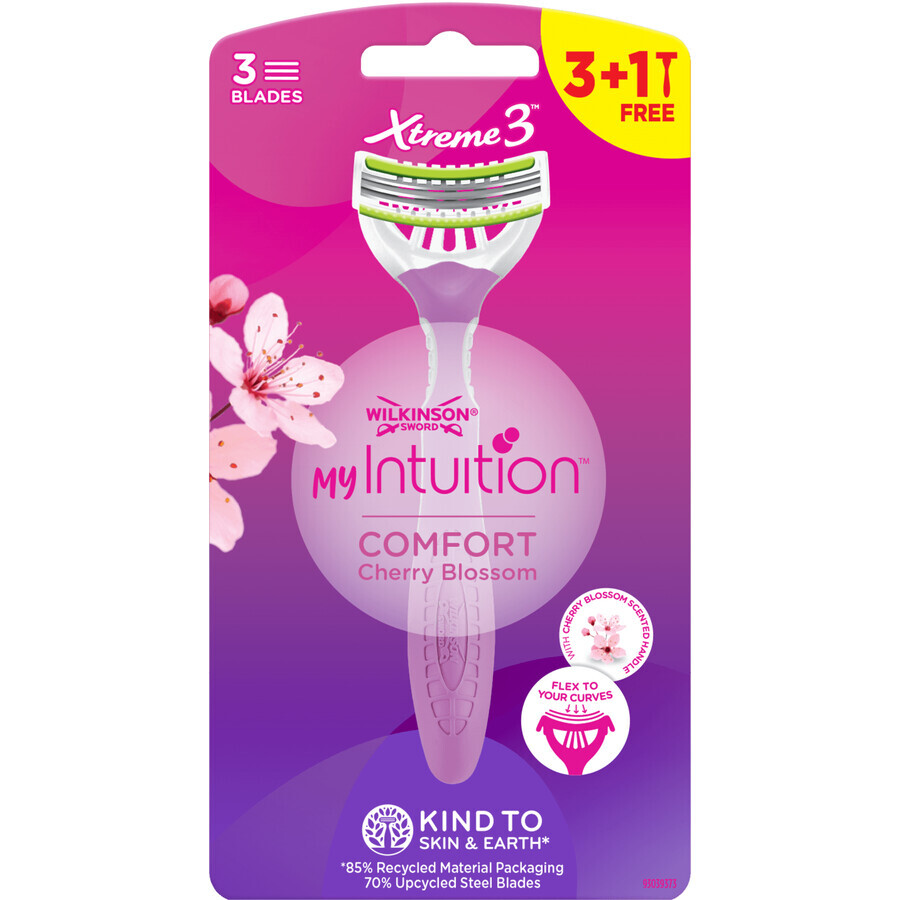 Wilkinson Sword MY Intuition Comfort Cherry Blossom wegwerpscheerapparaat 4 stuks