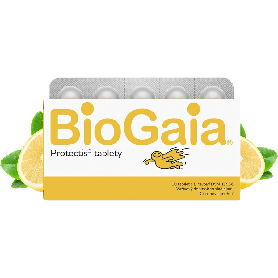 BioGaia ProTectis comprimés à croquer au goût de citron 10 pièces