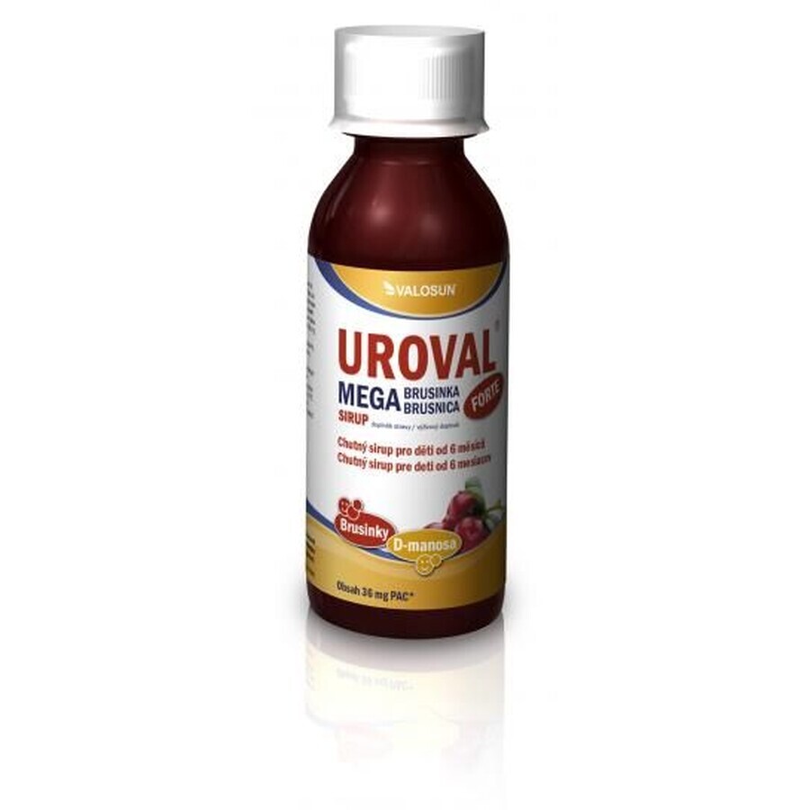 Valosun Walmark UROVAL UROVAL MEGA BRUSNICA FORTE sirop 200 ml