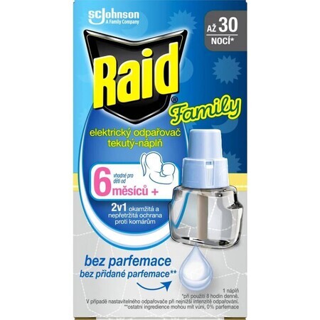 Raid Family Mosquito Cartouche liquide de remplacement - 30 nuits 21ml