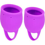 Lola Games Natural Wellness Purple Tulip Menstrual Cup Set 2 pcs