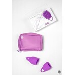 Lola Games Natural Wellness Purple Tulip Menstrual Cup Set 2 pcs