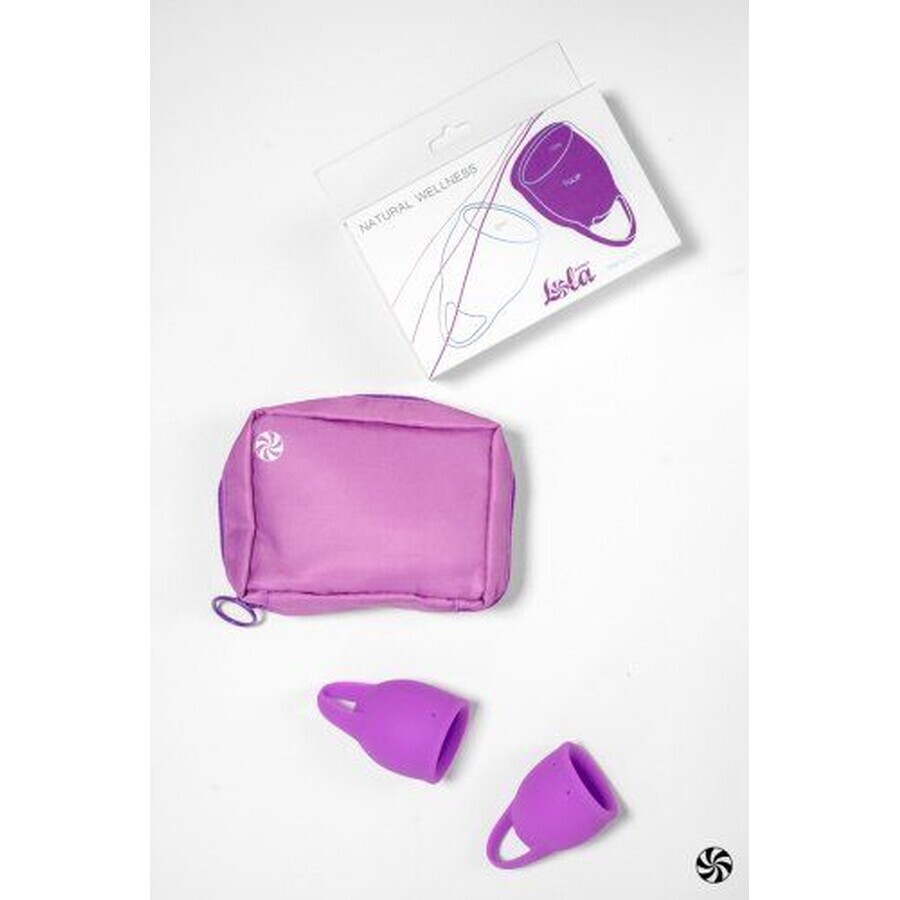 Lola Games Natural Wellness Purple Tulip Menstrual Cup Set 2 pcs