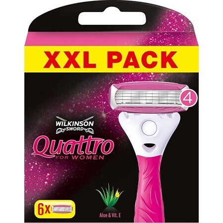 Wilkinson Sword Quattro capete de schimb pentru femei 6 buc