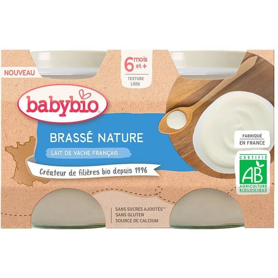 Babybio Franse Brasserie natuurlijke melk 2 x 130 g