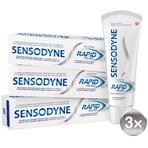 Sensodyne Rapid Relief Dentifrice blanchissant rapide 3 x 75 ml