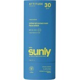 Attitude Rouge à lèvres protecteur 100% minéral pour le visage et les lèvres des enfants (SPF30) sans parfum 20 g