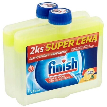 Détergent pour lave-vaisselle Finish Lemon 2 x 250 ml