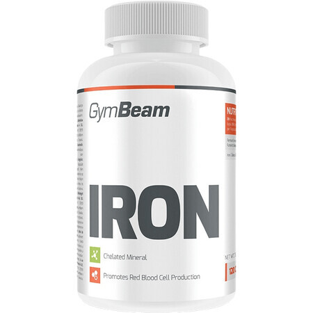 GymBeam Fer, non aromatisé 120 gélules