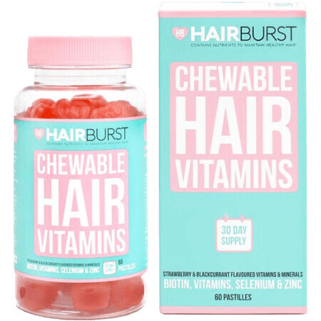 Vitaminas de goma Hairburst para el cabello 60 unidades