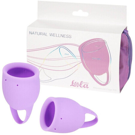 Lola Games Set de coupes menstruelles Wellness Naturel Lavande Orchidée 2 pcs