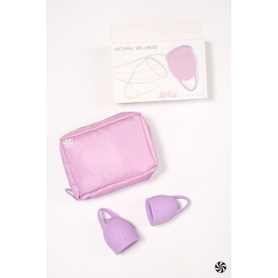 Lola Games Set de coupes menstruelles Wellness Naturel Lavande Orchidée 2 pcs