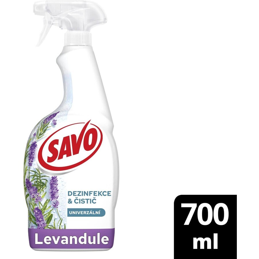 Savo Lavande Spray Désinfectant et Nettoyant 700 ml