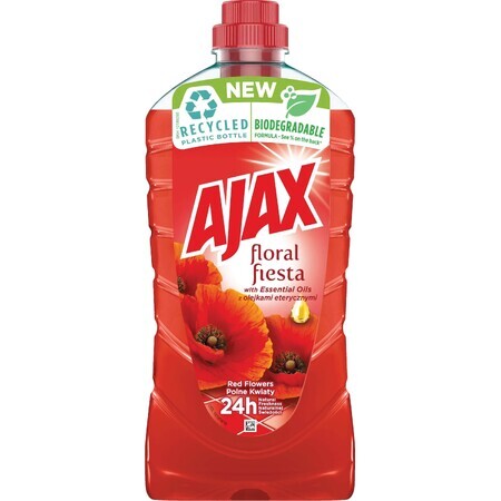 Ajax Floral Fiesta detergent universal, flori roșii 1 l