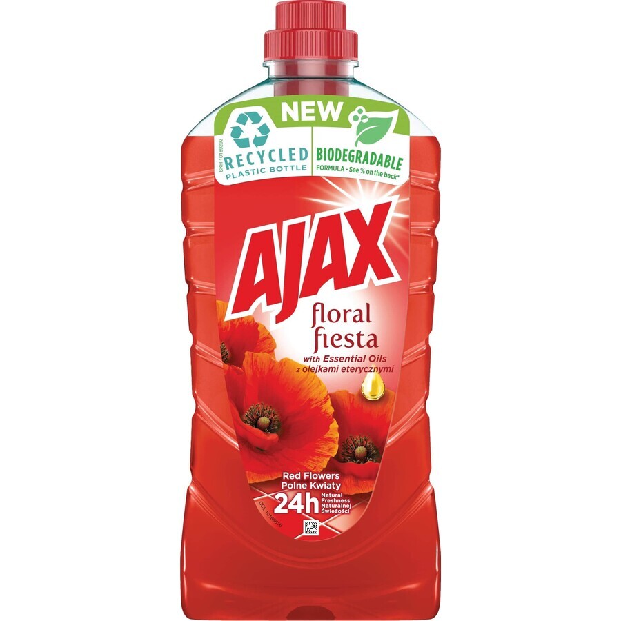 Ajax Floral Fiesta detergent universal, flori roșii 1 l