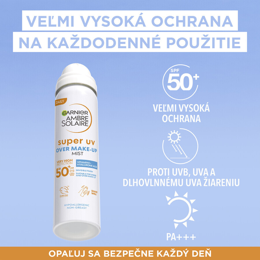 Garnier Ambre Solaire Super UV Protective Anti-UV Facial Mist SPF 50, 75 ml