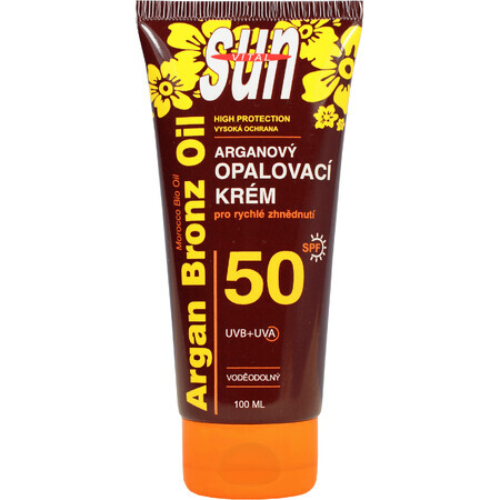 Vivaco SUN Protecție solară cu argan OF50 tub 100 ml