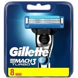 Têtes de remplacement Gillette Mach3 Turbo 8 pièces