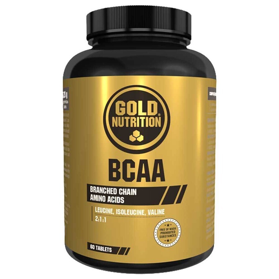 BCAA, 60 comprimés, Gold Nutrition