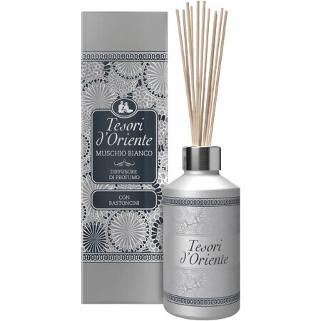 Aroma Diffusor Tesori d'Oriente Muschio Bianco mit Rattanstäbchen 200 ml