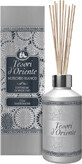 Diffuseur d&#39;ar&#244;mes Tesori d&#39;Oriente Muschio Bianco avec b&#226;tonnets en rotin 200 ml