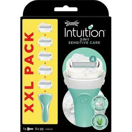 Rasoir Wilkinson Sword intuition sensitive care XXL + têtes de remplacement 5 pièces