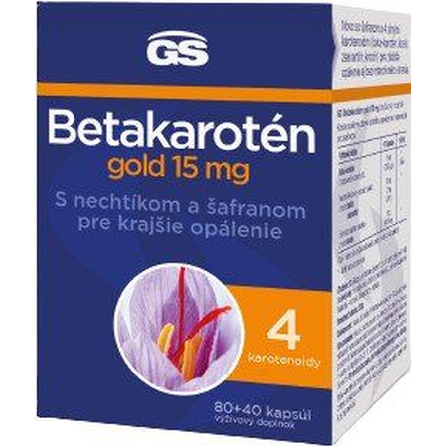 GS Betacaroten gold 15 mg, gélule 80+40