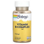 B-Complex 100 mg Solaray, 50 gélules, Secom