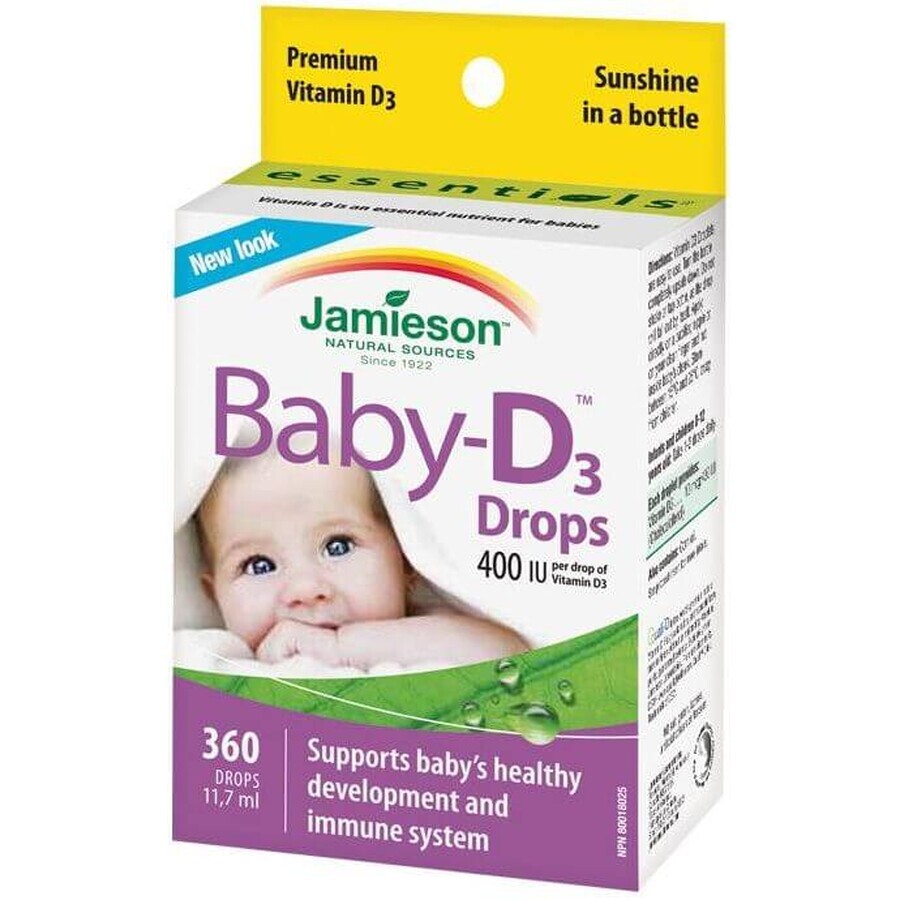 Jamieson Baby-D3 Vitamin D3 400 IU Tropfen 11,7 ml